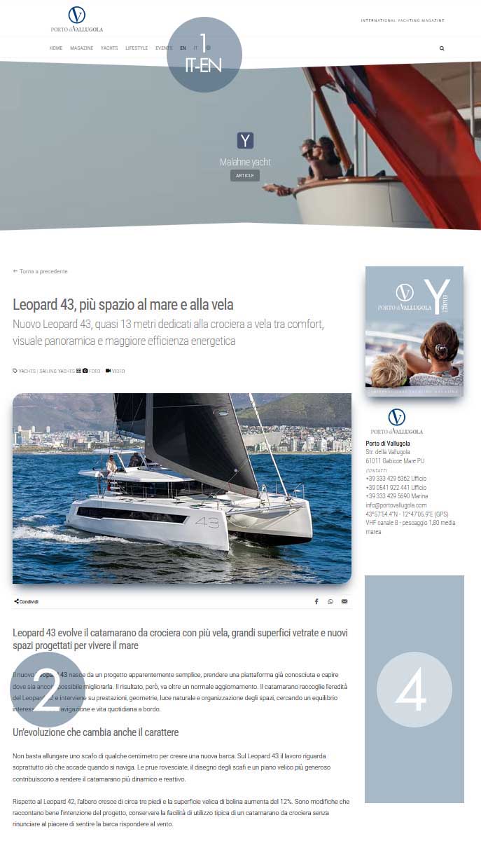 Esempio di come si presentano gli articoli nel vostro magazine